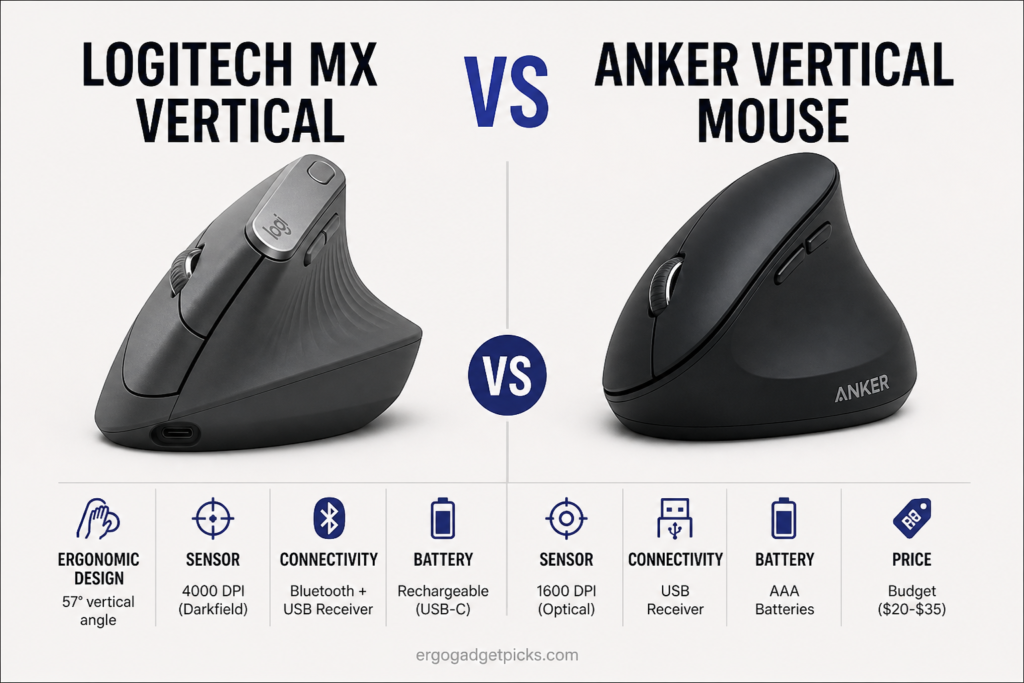 Logitech MX Vertical vs Anker: Which Wins for RSI?