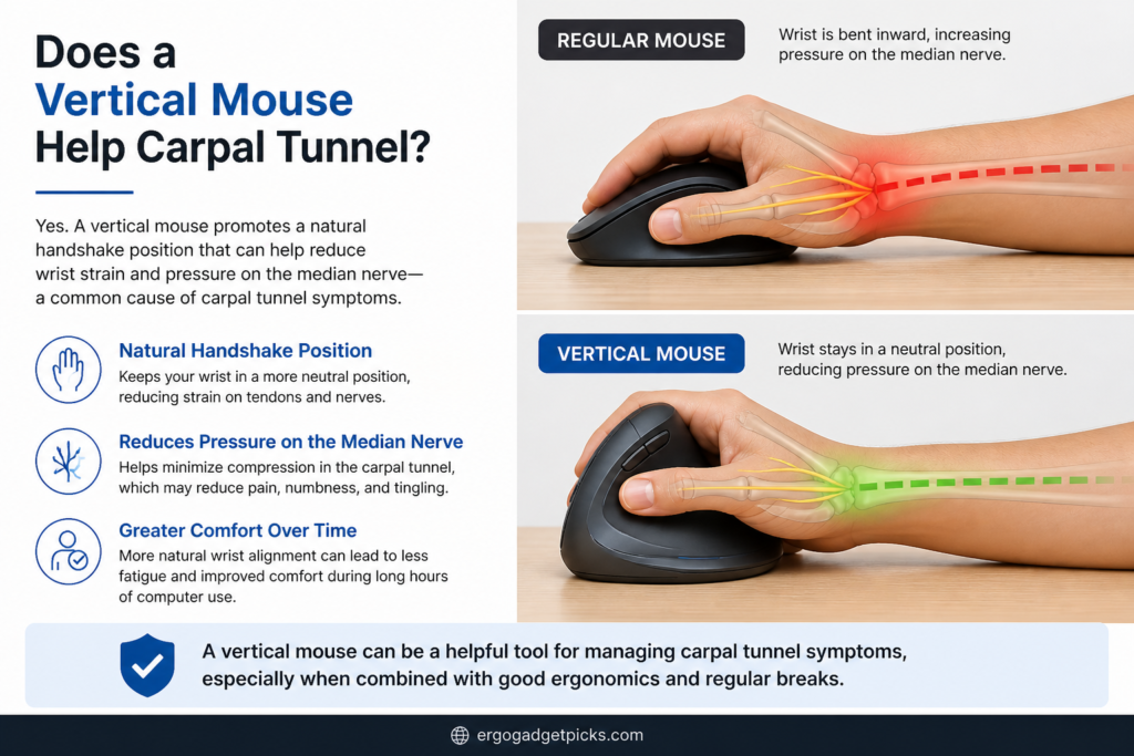 Does a vertical mouse help carpal tunnel?