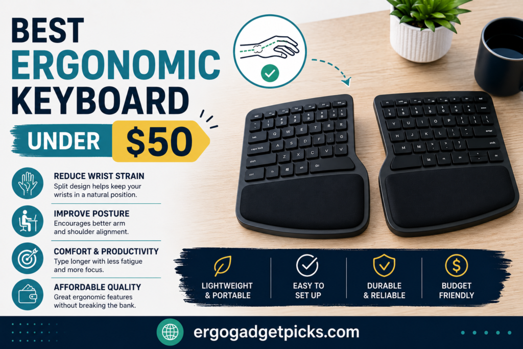 10 Best Ergonomic Keyboard Under $50: Budget RSI Options