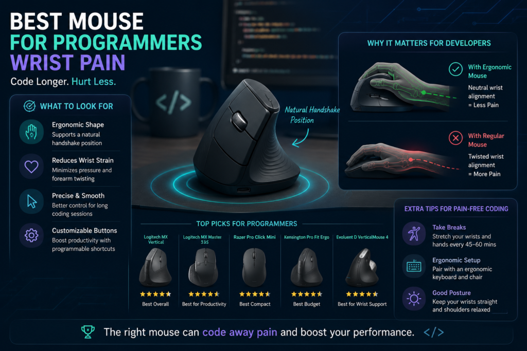 10 Best Mouse for Programmers with Wrist Pain — Developer Tested
